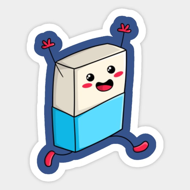 funny eraser Eraser Sticker TeePublic
